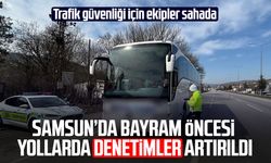 Samsun’da bayram öncesi trafik güvenliği için ekipler sahada!