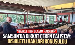 Samsun’da dikkat çeken çalıştay: Bisikletli hakları konuşuldu