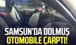 Samsun’da dolmuş otomobile çarptı: 1 yaralı