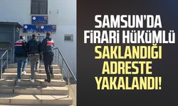 Samsun’da aranan hükümlü jandarmadan kaçamadı!