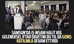 Samsun'da iş insanı Halit Kol geleneksel iftar davetini bu yıl da geniş katılımla devam ettirdi