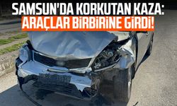 Samsun'da korkutan kaza: Araçlar birbirine girdi!