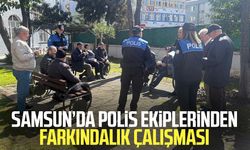 Samsun’da polis ekiplerinden farkındalık çalışması