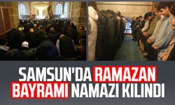 Samsun'da Ramazan Bayramı namazı kılındı