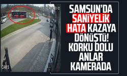 Samsun’da saniyelik hata kazaya dönüştü! O anlar kamerada