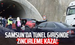 Samsun’da tünel girişinde zincirleme kaza!