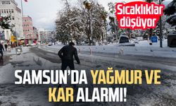 Samsun'da yağmur ve kar var! Sıcaklıklar düşüyor
