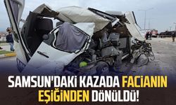 Samsun'daki kazada facianın eşiğinden dönüldü!