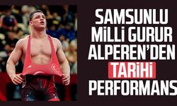 Samsunlu milli gurur Alperen Berber'den tarihi performans