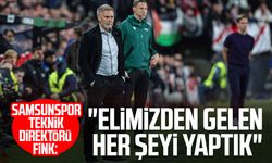 Samsunspor Teknik Direktörü Thorsten Fink: "Elimizden gelen her şeyi yaptık"