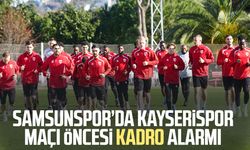 Samsunspor’da Kayserispor maçı öncesi kadro alarmı