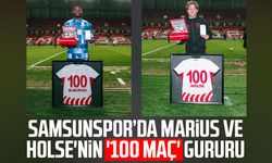 Samsunspor’da Marius ve Holse'nin '100 maç' gururu