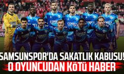 Samsunspor'da sakatlık kabusu! O oyuncudan kötü haber