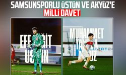 Samsunsporlu Efe Yiğit Üstün ve Muhammet Talha Akyüz'e milli davet