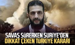 Suriye’den Türkiye yönüne hava sahası kararı