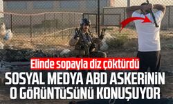 Sosyal medya ABD askerinin o görüntüsünü konuşuyor