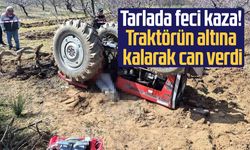 Tarlada feci kaza! Traktörün altına kalarak can verdi