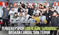 Tekkeköyspor liderliğini sürdürdü: Başkan Candal'dan tebrik