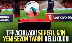 TFF açıkladı! Süper Lig’in yeni sezon tarihi belli oldu