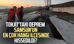 Tokat'taki deprem Samsun'un en çok hangi ilçesinde hissedildi?