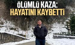 Trabzon'da ölümlü kaza: Hayrettin Muş hayatını kaybetti