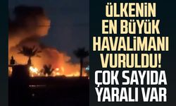 Ülkenin en büyük havalimanı vuruldu! Çok sayıda yaralı var