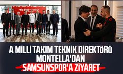 A Milli Takım Teknik Direktörü Montella'dan Samsunspor'a ziyaret