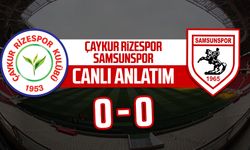 Çaykur Rizespor - Samsunspor maçı canlı anlatımı