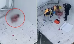 Önce silah sesleri duyuldu, ardından kadın 6’ncı kattan atladı