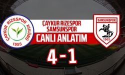 Çaykur Rizespor - Samsunspor maçı canlı anlatımı: 4-1