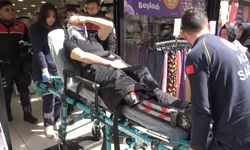 Samsun Mecidiye Çarşısında hareketli dakikalar! Polis yaralandı