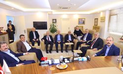 Samsun protokolünden Şoförler ve Otomobilciler Odası Başkanı Hacı Eyüp Güler’e ziyaret