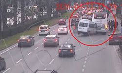 Samsun trafiğinde tehlikeli anlar! Aynı hata faciaya yol açtı