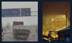 Samsun'a 23 Nisan'da lapa lapa kar yağıyor!