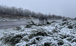 Kar etkisini artırdı! Samsun - Ankara yoluna dikkat