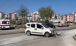 Samsun’da kavşakta korkutan kaza!
