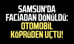 Samsun'da otomobil köprüden uçtu: 2 yaralı