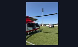 Samsun'da yeni doğan bebek için havada zamanla yarış!