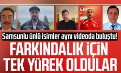Samsunlu ünlü isimler aynı videoda buluştu! Otizm için tek yürek oldular