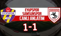 Eyüpspor - Samsunspor maçı canlı anlatım: 1-1