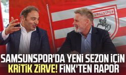 Samsunspor'da yeni sezon için kritik zirve! Fink'ten rapor