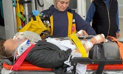 Tarım aracı devrildi! Samsun’da panik anları