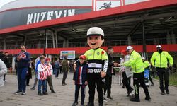 Samsunspor-Galatasaray maçı öncesi taraftarlara trafik eğitimi