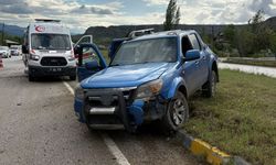 Samsun-İstanbul karayolunda kamyonet takla attı