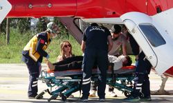 Samsun'da baltayla odun keserken yaralandı! İmdadına helikopter yetişti