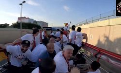 Galatasaray’ın şampiyonluk kutlamasında korku dolu anlar