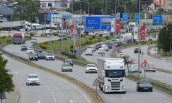 Havza geçişinde sürücüleri zorlayan trafik