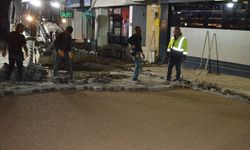 Havza'da sel sonrası yol çalışmaları sürüyor