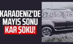Karadeniz'de mayıs sonu kar sürprizi!