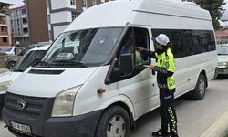 Kavak'ta trafikte hem denetim hem uyarı